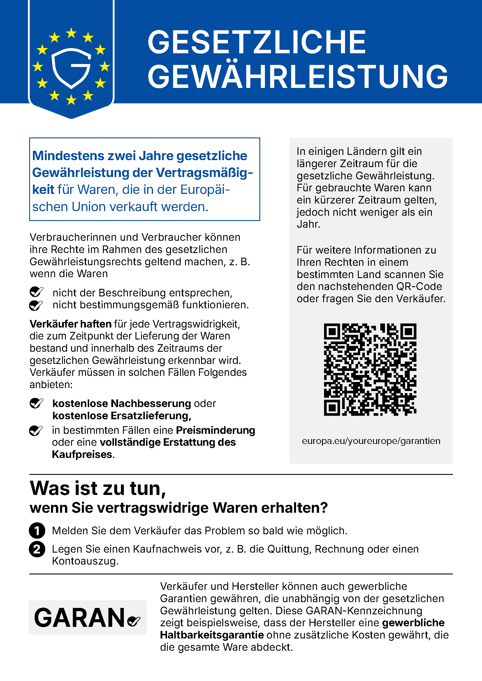 Bild Gewaehrleistung