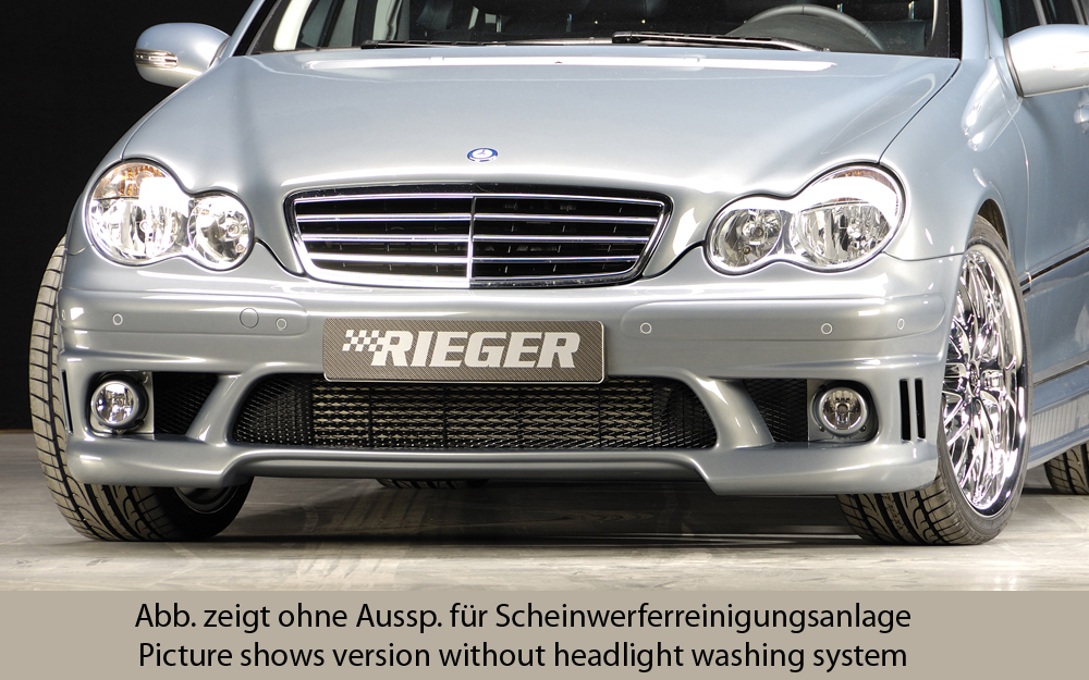 Rieger Tuning Spoilerstoßstange mit großer Aussparung für Waschanlage für Opel  Astra H (A-H) 00051262