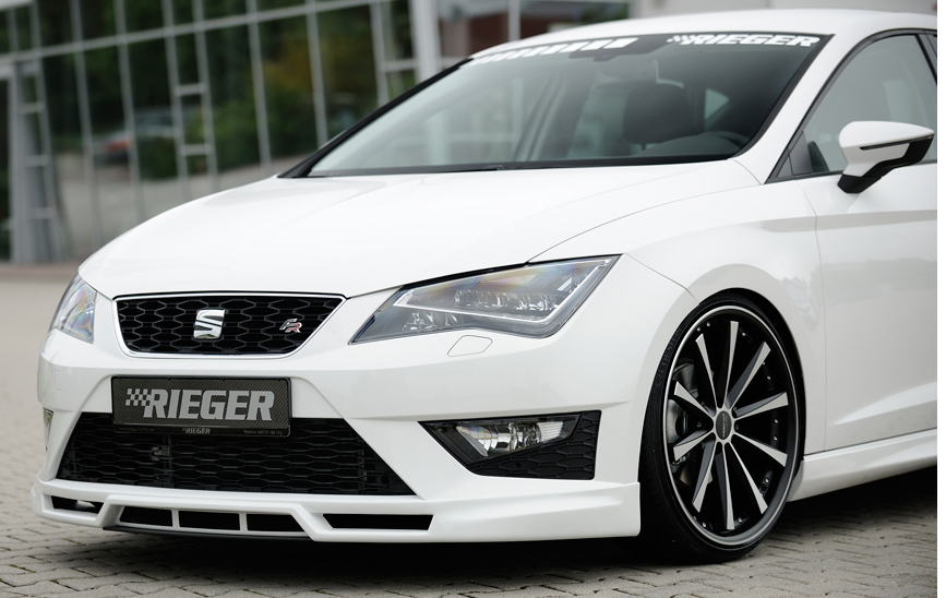 Rieger Tuning Spoilerlippe mit zusätzlichen Lüftungsschlitzen für Seat Leon  (5F) 00027000