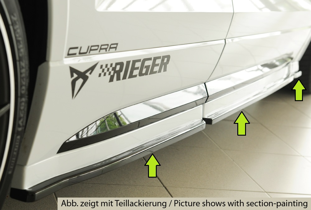 Rieger Tuning Seitenschwelleransatz (3-teilig) rechts für Cupra