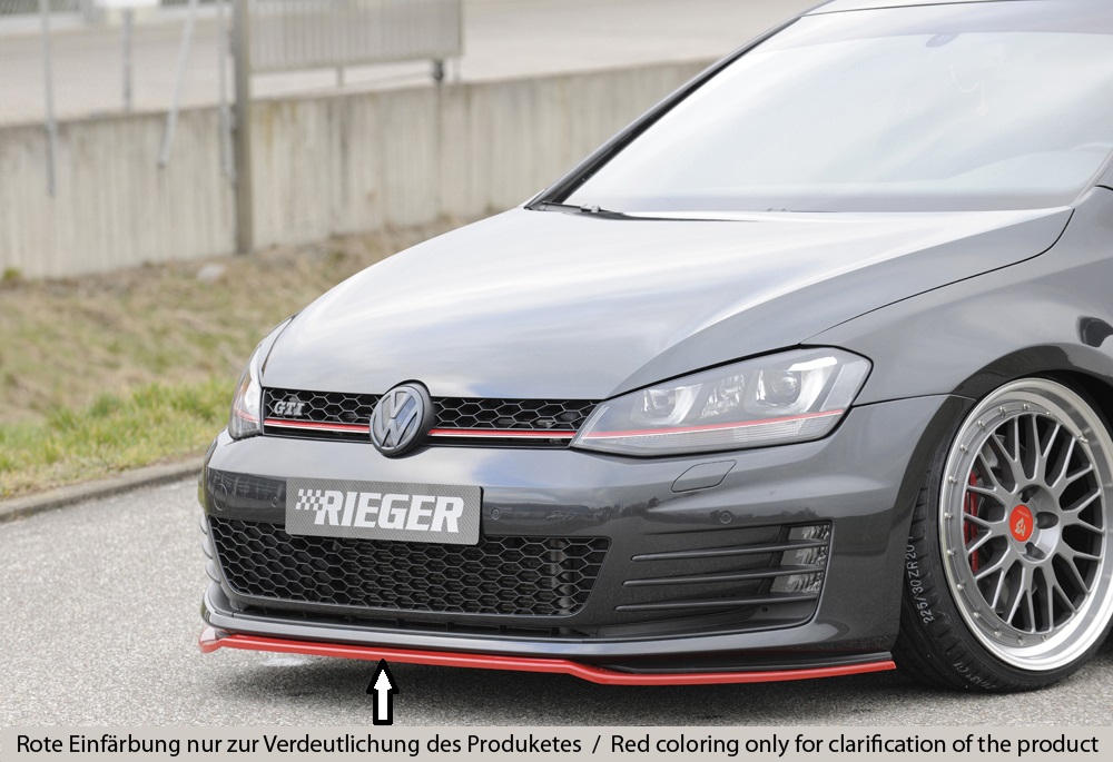 Spoilerschwert Frontspoiler aus ABS für VW Golf 3 mit GTi Spoiler Carbon  Optik
