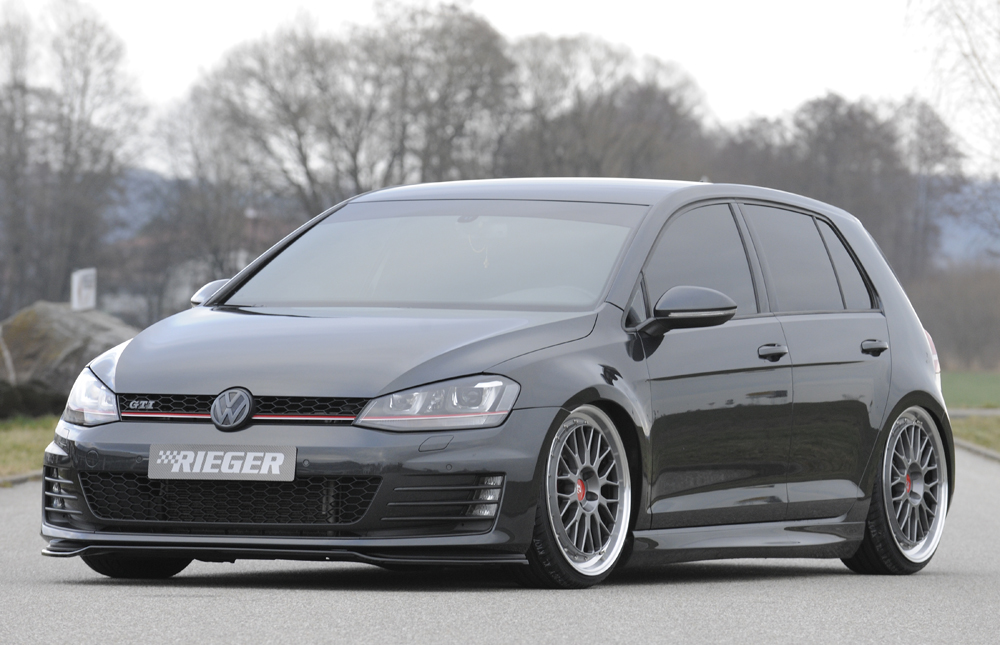 Spoilerschwert Frontspoiler aus ABS für VW Golf 3 mit GTi Spoiler Carbon  Optik 