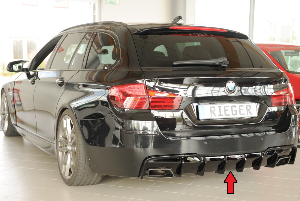 Heck Ansatz Einsatz Spoiler Tuning Diffusor für BMW 5er F10/F11 M