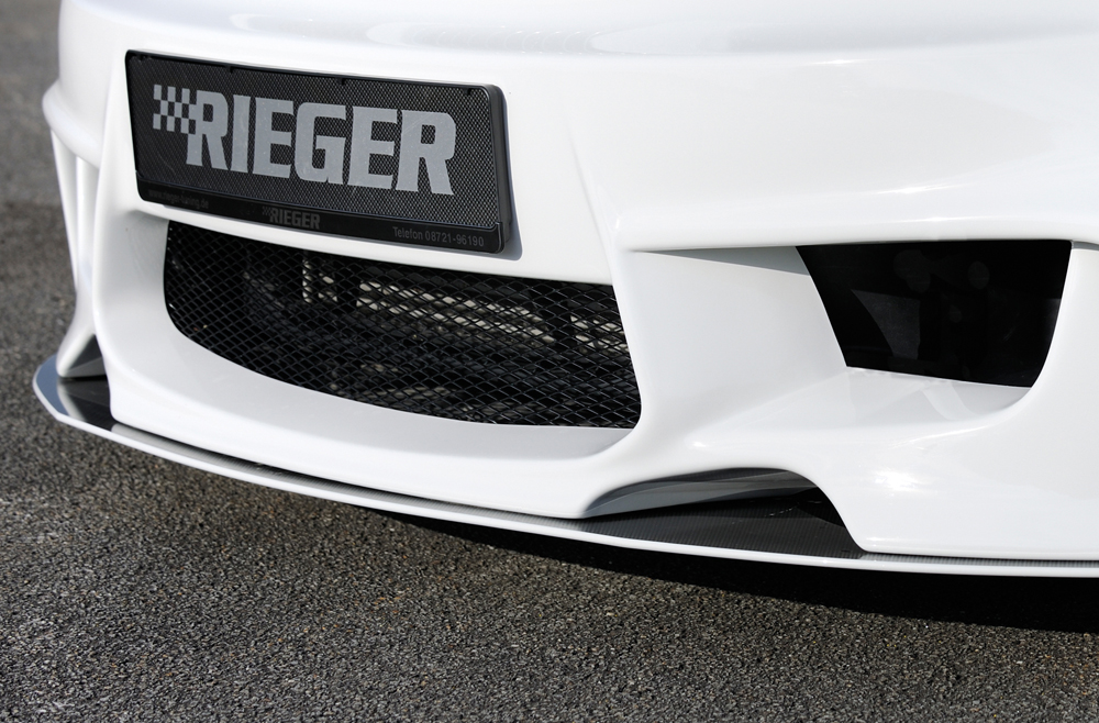 Support de plaque d'immatriculation Carbon look Rieger Tuning