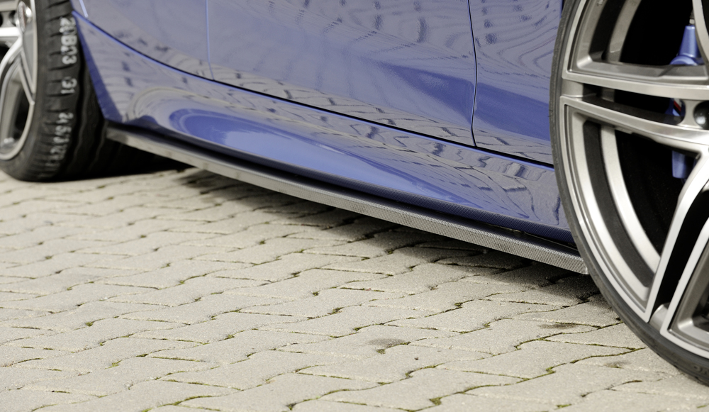 Rieger Seitenschwelleransatz Carbon-Look für BMW 1er F20 mit M-Technik