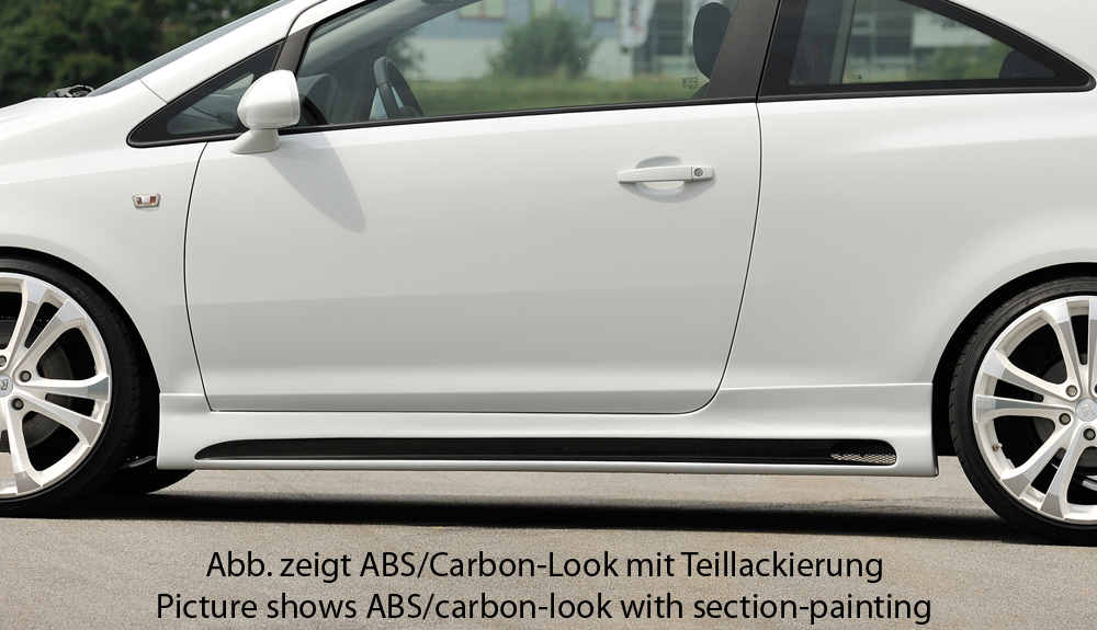 RDX Seitenschweller für Opel Corsa D Schweller Tuning ABS SL0